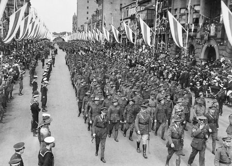 Peace celebrations in Sydney, 1919