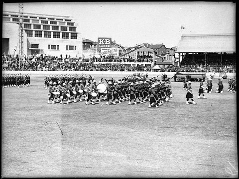30th Battalion at Highland Gathering at the Showground, 1939