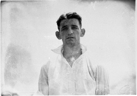 Cricketer portrait, 1930s