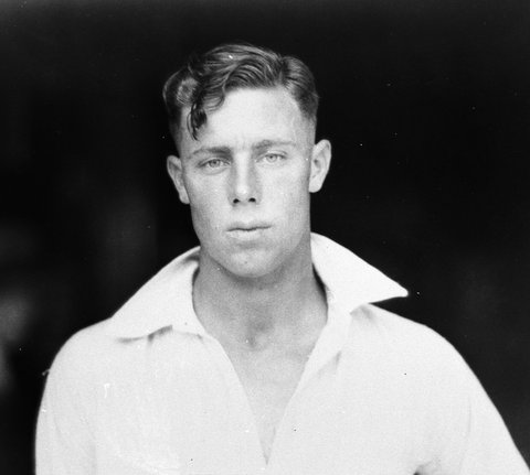 Portrait of cricketer Ern Bromley, c. 1935