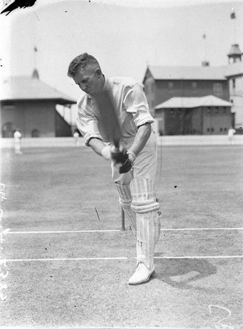 A batsman at practice, c. 1932