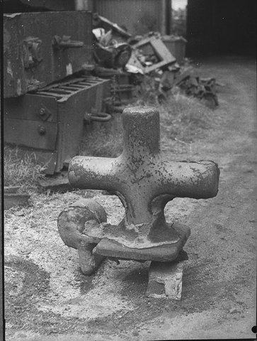 A forging of a ships bollard, 1945
