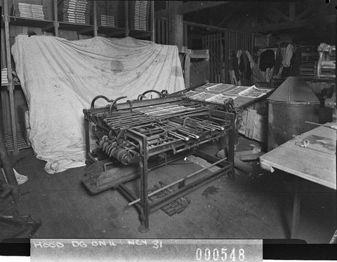 A printing press copy from French newspaper for Mr Saurdin, 1942