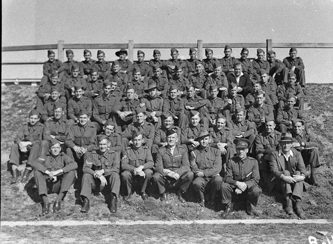 AIF Day boys Willoughby Drill Hall taken for Corporal Ramsay, 1940