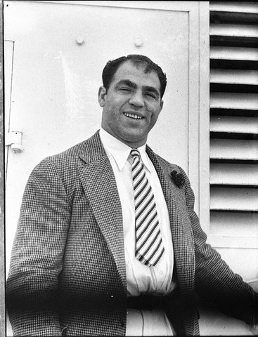 American wrestler Jumping Joe Savoldi taken for Leichhardt Stadium, 1936