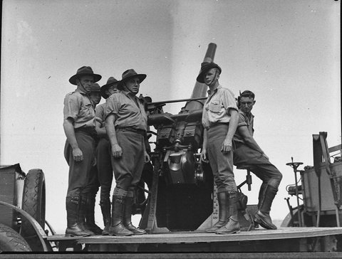 Antiaircraft Machine Gun Company camp at Narrabeen, 1938
