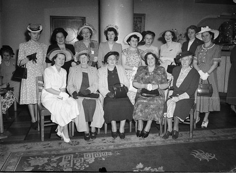 Associated Bread Manufacturing Conference ladies morning tea at Cahills, 1949
