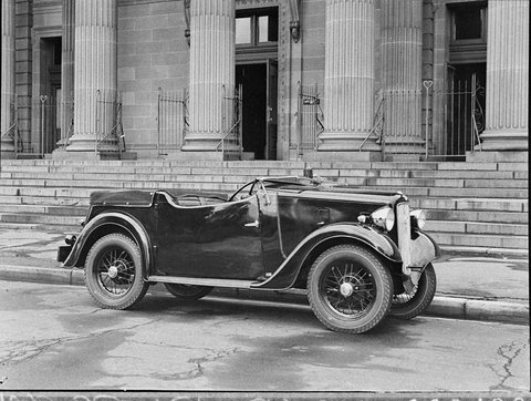 Austin Seven car taken for Daily Telegraph classified ads, 1937
