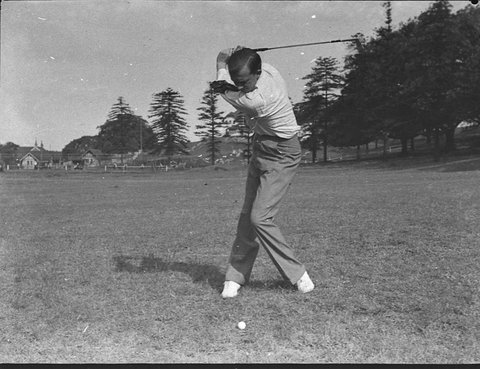 Bill Bolger at Moore Park taken for Golf in Australia, 1939