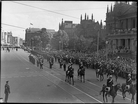 Billy Hughes funeral, 1952