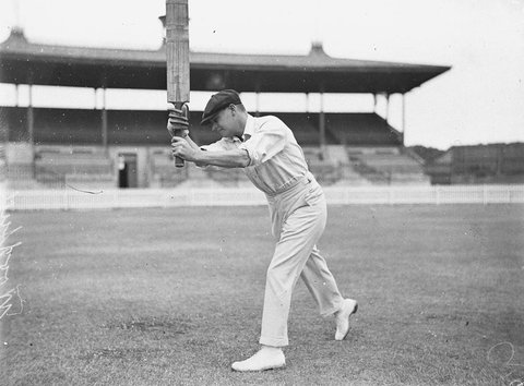 Billy Woodfull batting, 1930s