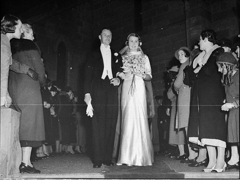 BruxnerNicholson wedding, 1936