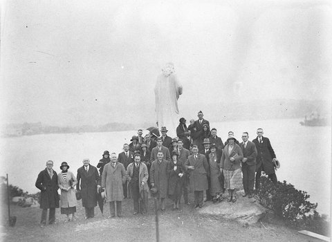 Catholic service at St Patricks College Manly, c. 1934