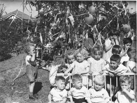Childrens Christmas party and Christmas tree St Anthonys House Croydon, 1934