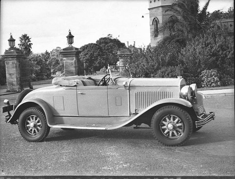 Chrysler convertible coupe taken for Liberty Motors, 1938
