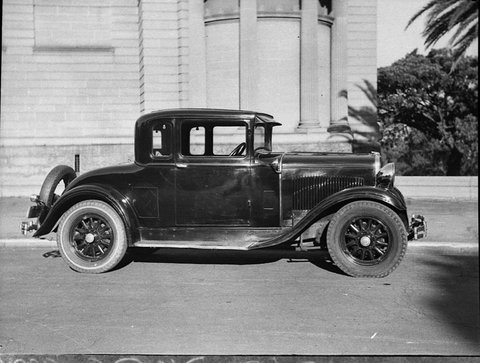 Chrysler coupe taken for Liberty Motors, 1937