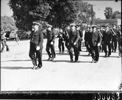 Conferring of honours and medals at Government House Sydney St Johns Ambulance parade, 1940