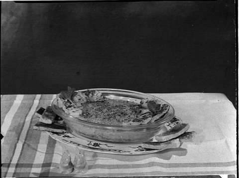 Cooking exhibition taken for Smiths Weekly cooking page, 1946