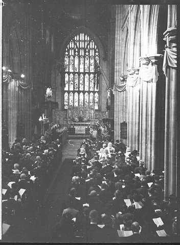Coronation service St Andrews Cathedral, 1937