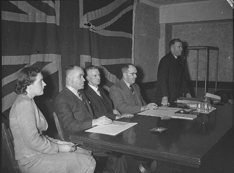 Country press conference taken for Newspaper News, 1943