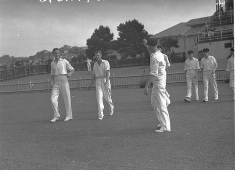 Cricket match, c. 1932