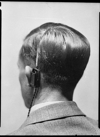 Deaf aid apparatus, 1938