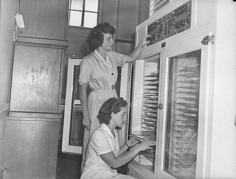 Department of Agriculture seed testing taken for Smiths Weekly, 1947