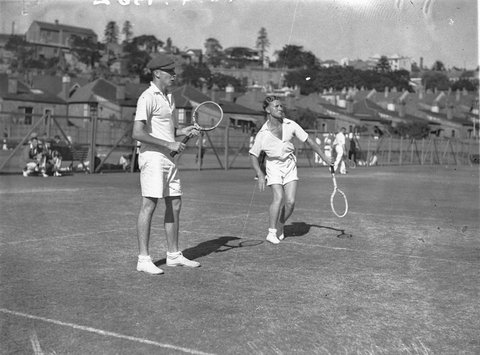 Doubles W McGill and H Shaw Lawn Tennis Country Carnival Rushcutters Bay January 1935
