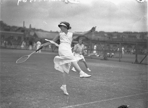 E Stanton and G Albody Lawn Tennis Country Carnival Rushcutters Bay January 1935