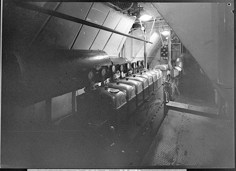 Engine of diesel train, 1937