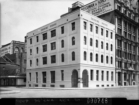 Erskine House corner York and Erskine Streets taken for Spartan Lacquers Pty Ltd, 1939