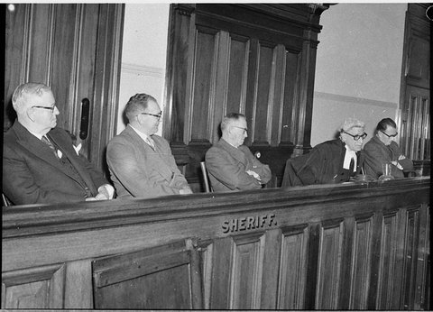 Farewell to Judge Amsberg, 1957
