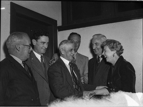 Farewell to Manpower Chief WA Hammond, 1957