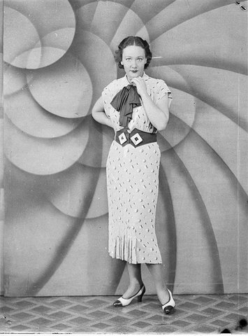 Fashion model taken in the studio, c. 1935