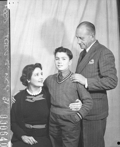 Father mother and son scene from These Children BritishAustralian production, 1944