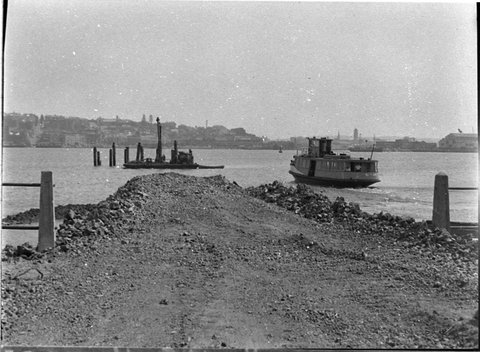 Ferry aground Edith Walter and Arthur G Walter, 1957