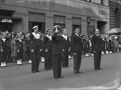 Fighting French Joan of Arc celebration Cenotaph, 1943