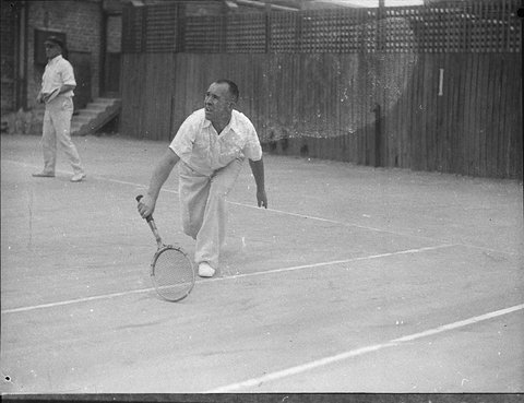 Final of Interstate Tramways Tennis at Strathfield Courts, 1935