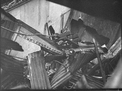 Fire in Rowe Street and Fernandez Cafe, 1938