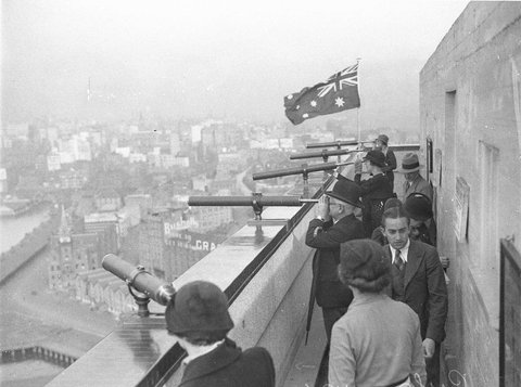 Five paytelescopes Sydney Harbour Bridge, 1934
