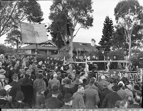 Foundation stone Campbelltown, 1935