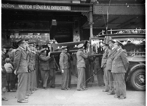 Funeral T Dixon Motor Funeral Director, 1930s