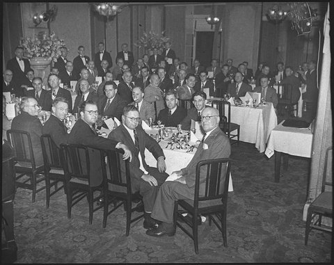 Fur dealers at Carlton taken for Mr Morris, 1947