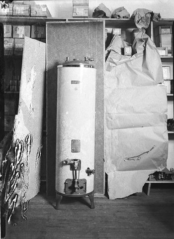 Gas water heater, 1939