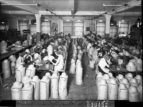 General view of the factory floor, 1941