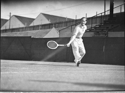 German players Henkel and Von Cramm, 1937