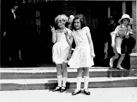 Girls in the drama section Rail Tramway eisteddfod, 1934