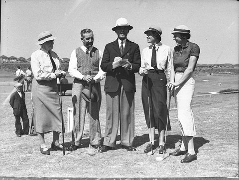 Golf foursomes, c. 1936