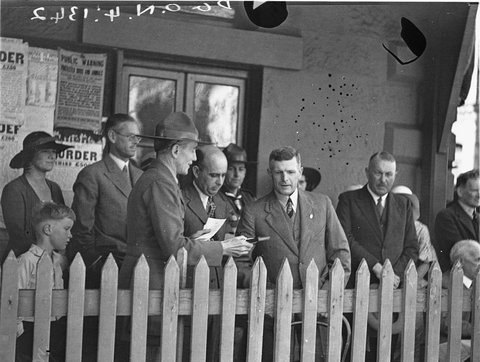 Governor Sir Philip Game as Chief Scout of NSW opens the Clarence Street Scout Hall, 1934