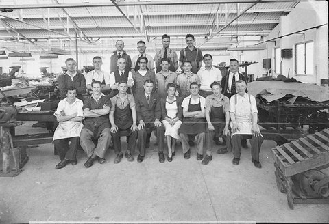 Group of printing workers, c. 1935